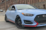 Rally Armor 19-22 Hyundai Veloster N Black UR Mud Flap w/ Red Logo MF57-UR-BLK/RD