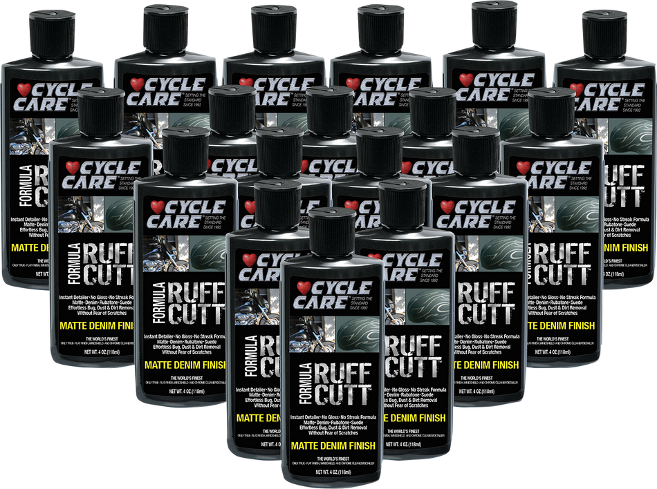 CYCLE CARE FORMULAS RUFFCUT Denim Detailer - 4 U.S. fl oz. - 18 Pack Display 38004-M