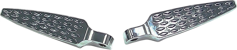 HARDDRIVE Argyle Foot Pegs Straight Male Mount Set Chrome 353435