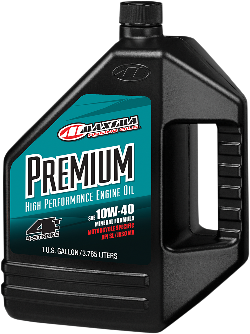 MAXIMA RACING OIL Premium High Performance Mineral 4T Engine Oil - 10W40 - 1 US Gal 349128