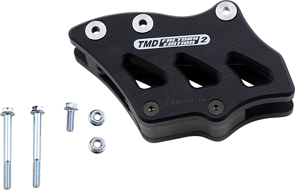 T.M. DESIGNWORKS Chain Guide - Suzuki/Kawasaki - Black RCG-SY2-BK