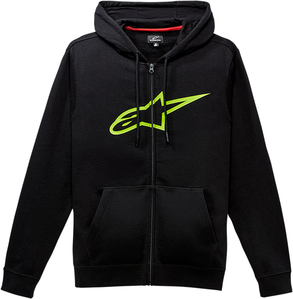 ALPINESTARS Ageless 2 Zip Hoodie - Black/Green - Large 1038530521060L