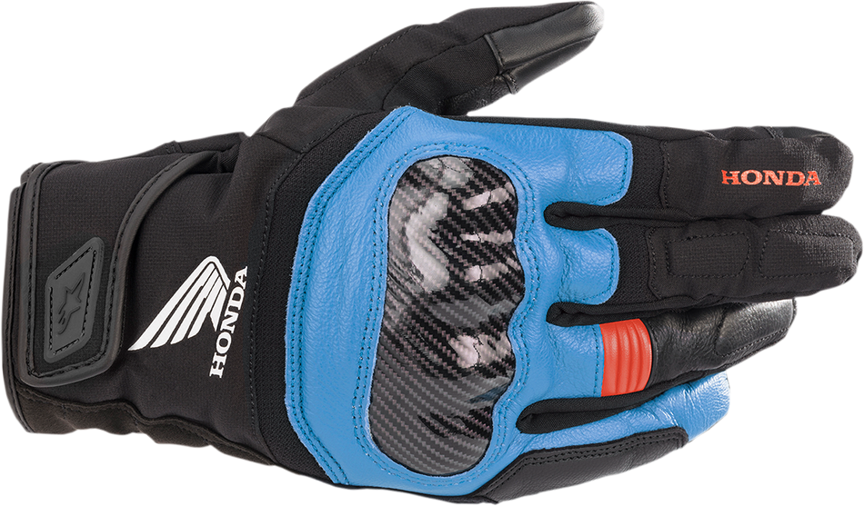 ALPINESTARS Honda SMX Z Drystar® Gloves - Black/Blue/Bright Red - Small 3527321-1737-S