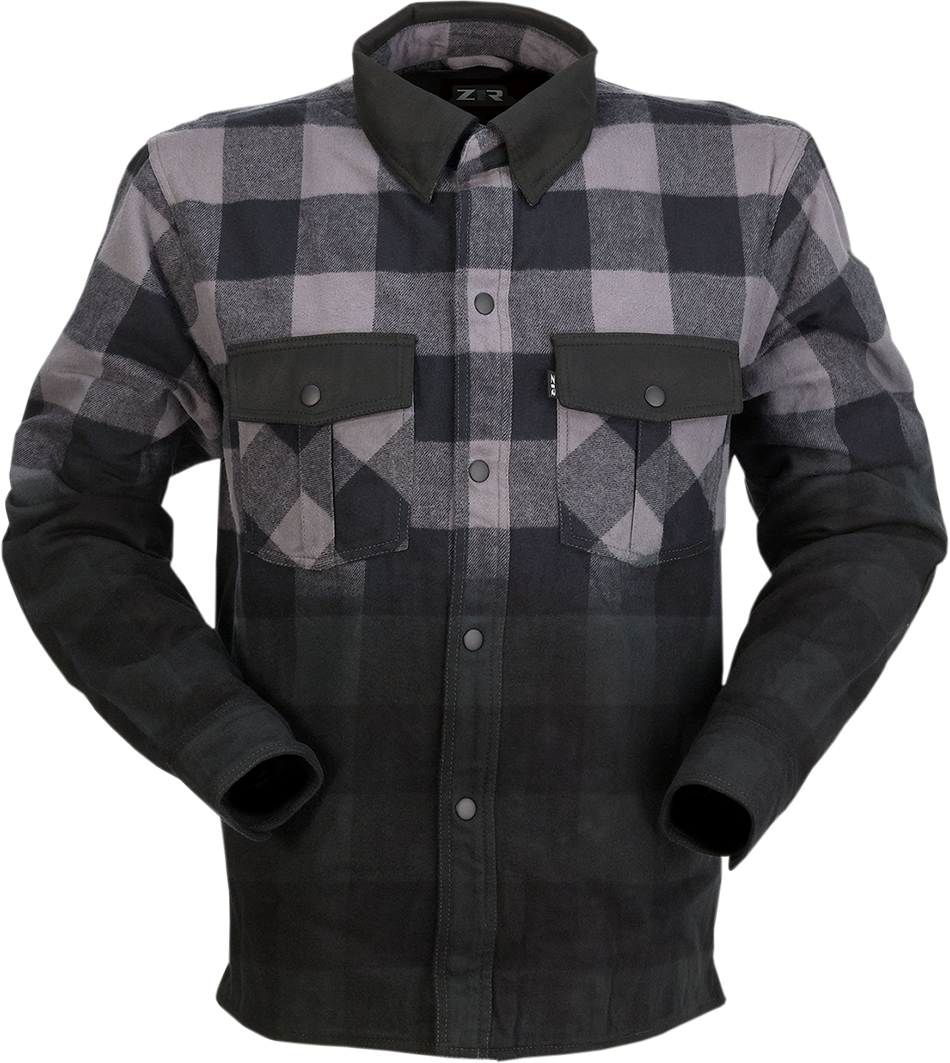 Z1R Duke Ombre Flannel - Gray/Black - Large 2840-0159