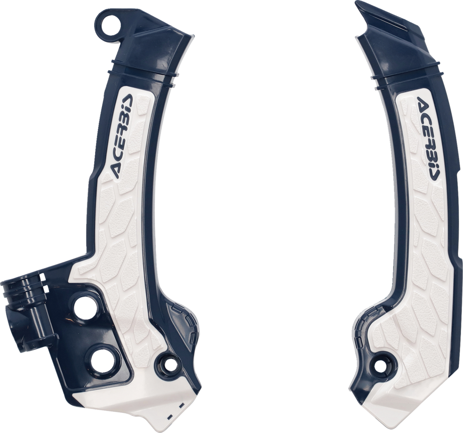 ACERBIS X-Grip Frame Guards - Blue/White 2979601006