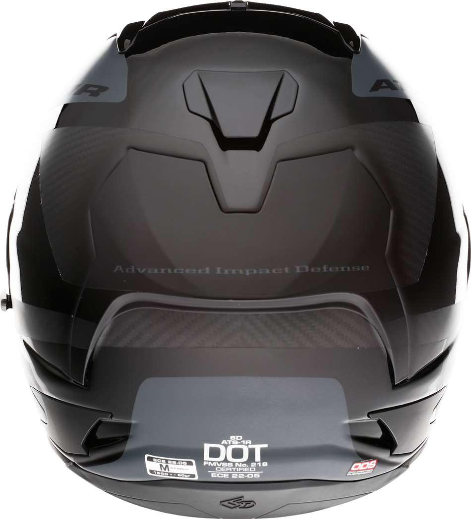 Casco 6D ATS-1R - Wyman - Negro/Gris - Grande 30-0707 