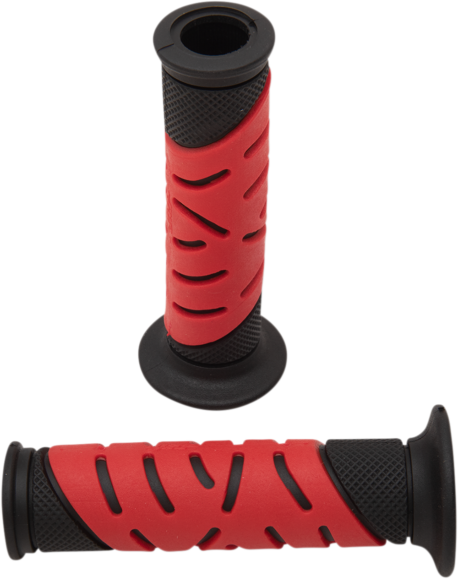 Puños PRO GRIP - Gel - 719 - Extremos abiertos - Negro/Rojo PA0719OENERO 