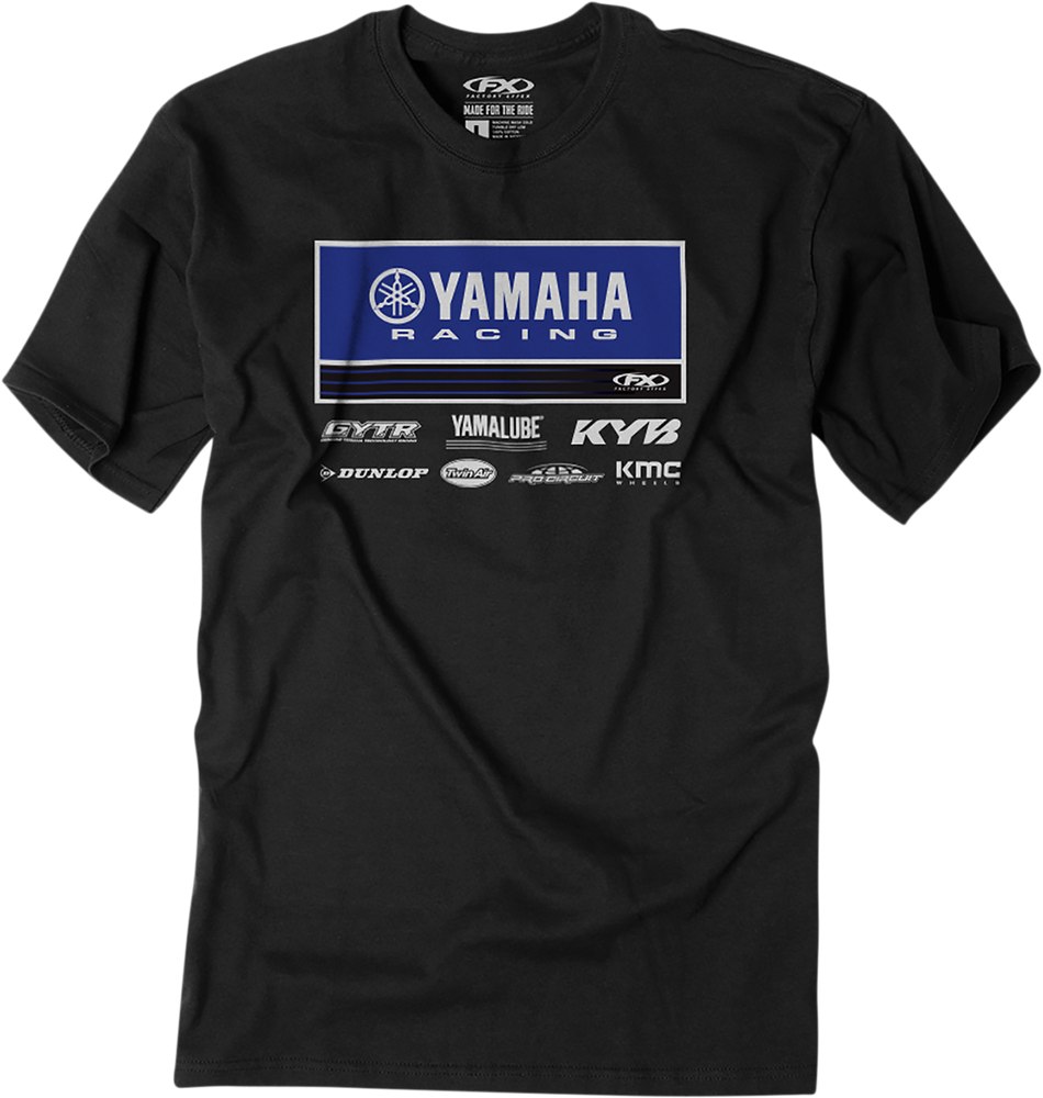 FACTORY EFFEX Yamaha 21 Racewear T-Shirt - Black - XL 24-87226