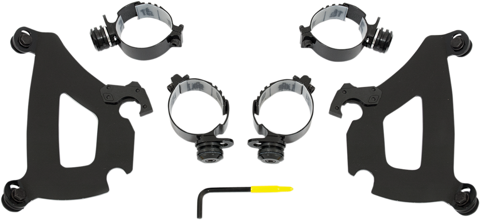 MEMPHIS SHADES Bullet Mounting Kit - Warrior - Black MEB1991