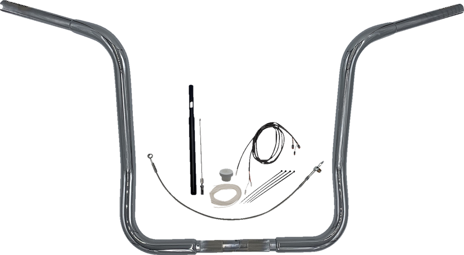 FAT BAGGERS INC. Handlebar Kit - Rounded Top - 16" - Chrome 919416