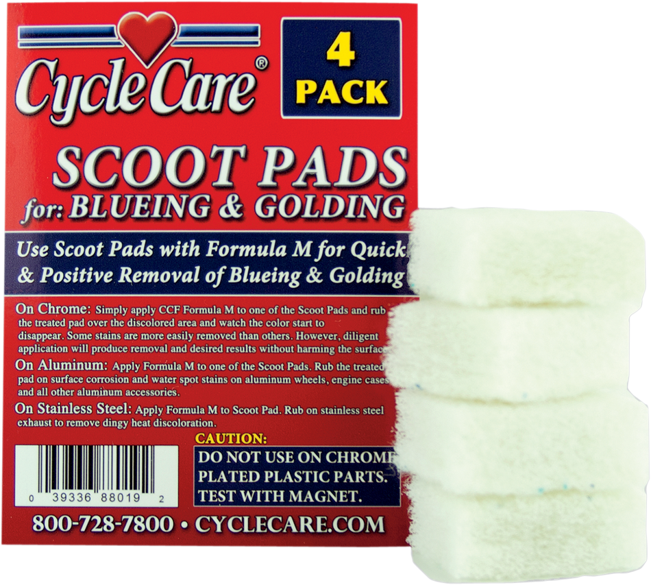 CYCLE CARE FORMULAS Scoot Pads Applikator - 4er Pack 88019 