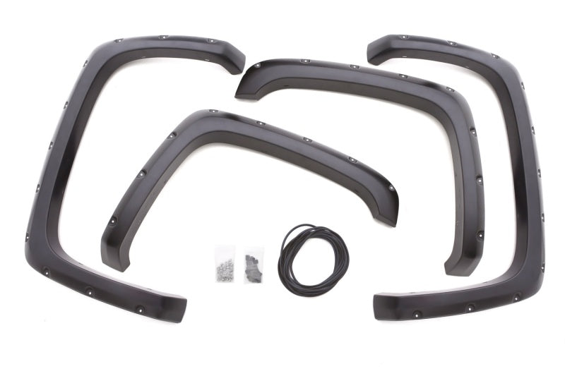 Lund 07-13 GMC Sierra 1500 RX-Rivet Style Smooth Elite Series Fender Flares - Black (4 Pc.) RX109S