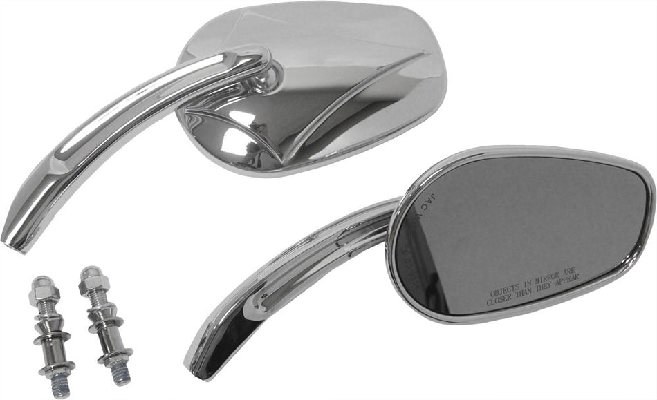 HARDDRIVE Mirrors Chrome Arrow Head Chrome 18-244