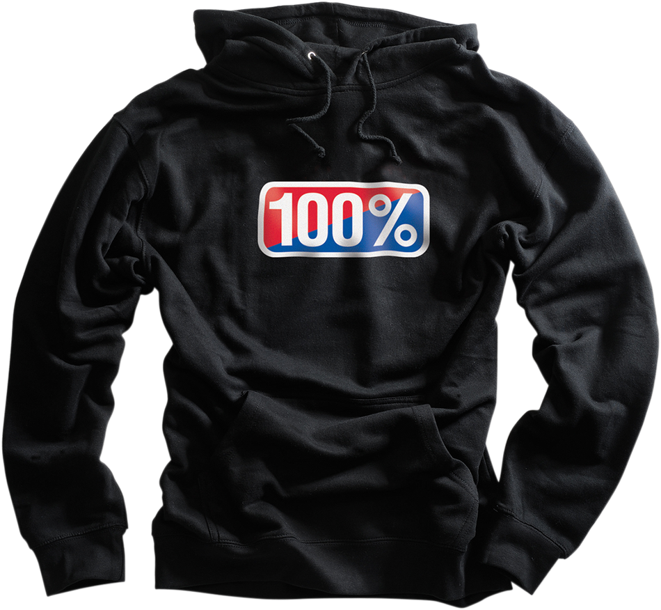 100% Klassischer Hoodie - Schwarz - Klein 20029-00030