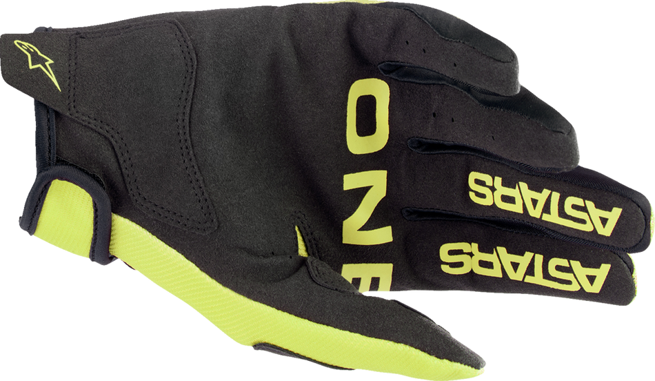 ALPINESTARS Youth Radar Gloves - Fluo Yellow/Black - Medium 3541823-551-M