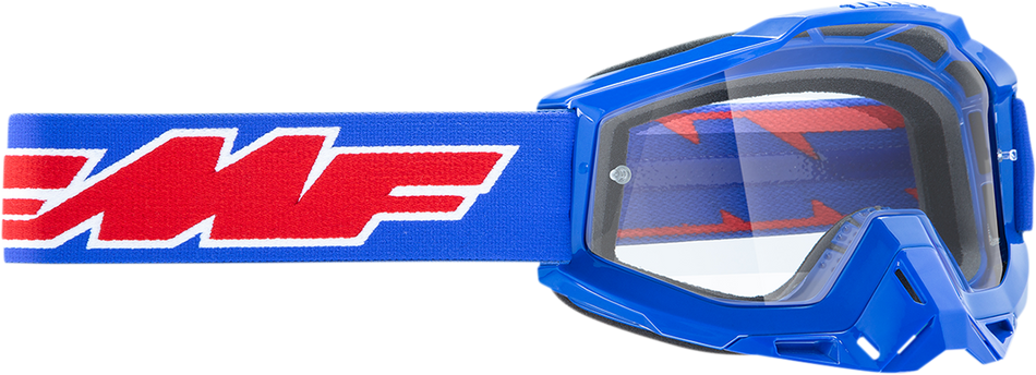 FMF Youth PowerBomb Goggles - Rocket - Blue - Clear F-50047-00002 2601-2994