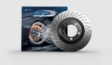 SHW 91-94 Porsche 911 Turbo 3.6L Right Rear Cross-Drilled Monobloc Brake Rotor (96535204200) PRR39652