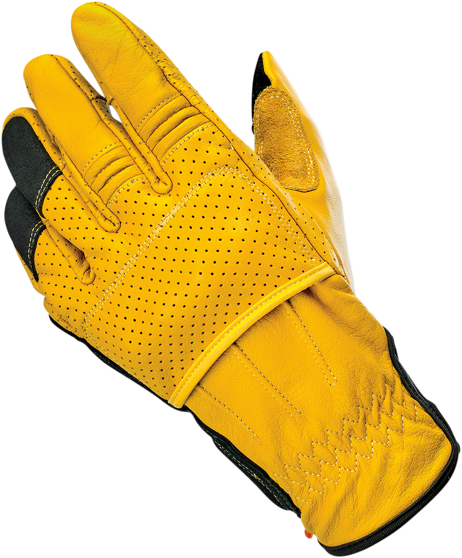 BILTWELL Borrego Gloves - Gold/Black - Large 1506-0701-304