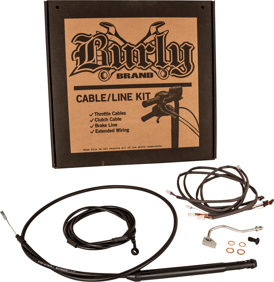 BURLY BRAND Control Kit - Gorilla Ape Hanger - 16" - Black B30-1309