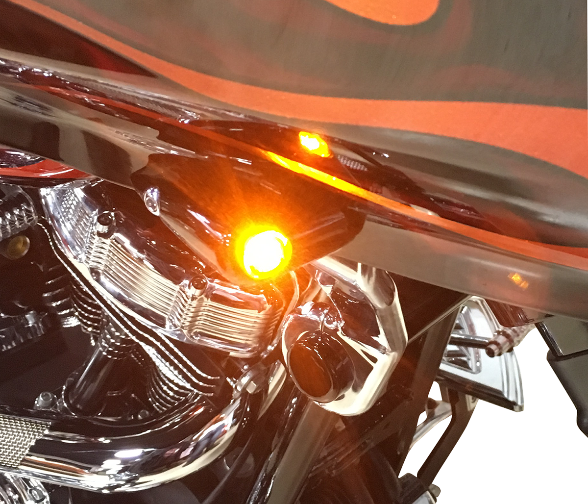 EDDIE TROTTA DESIGNS Front LED Turn Signals FLTR - Black TC-948B