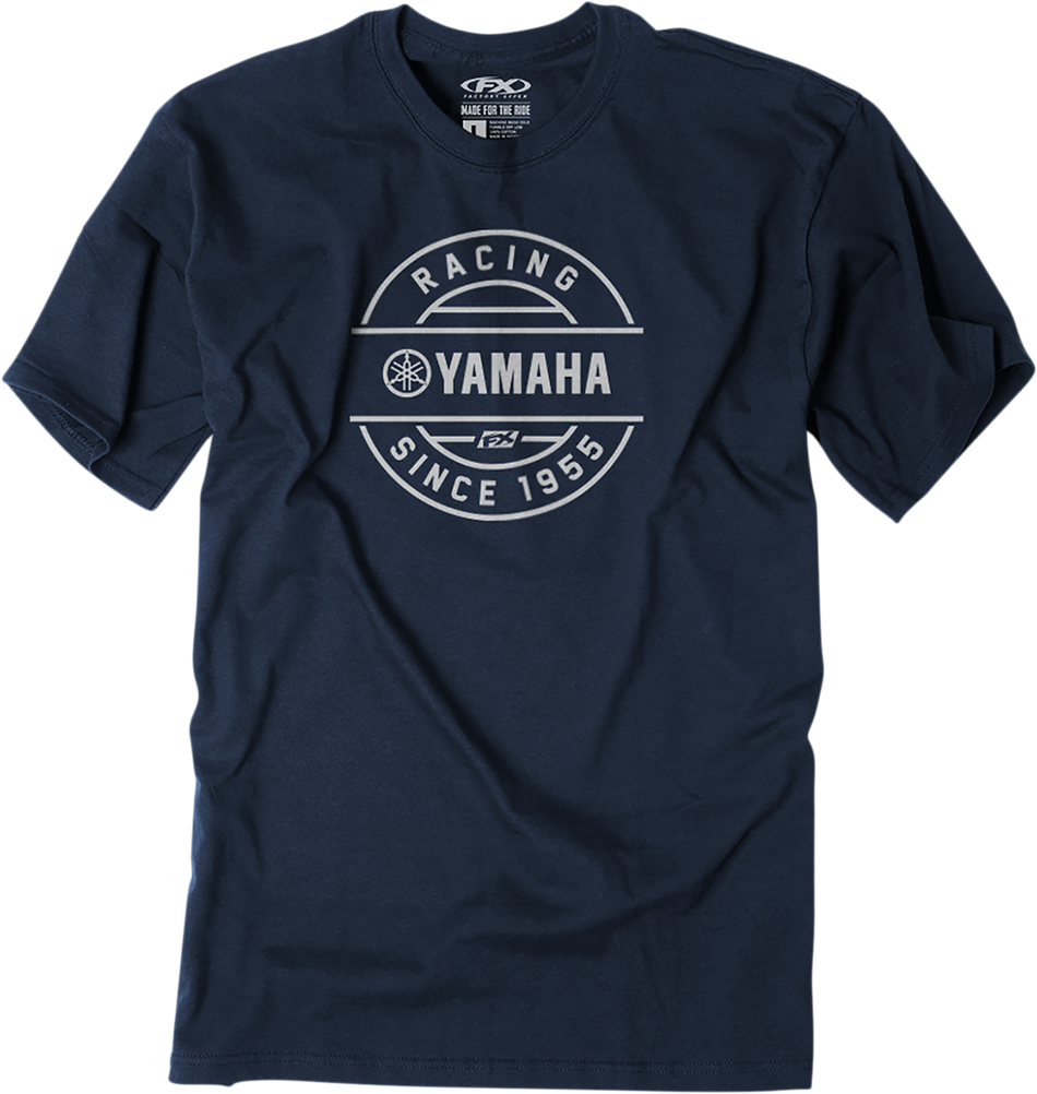 FACTORY EFFEX Yamaha Crest T-Shirt - Navy - 2XL 25-87208