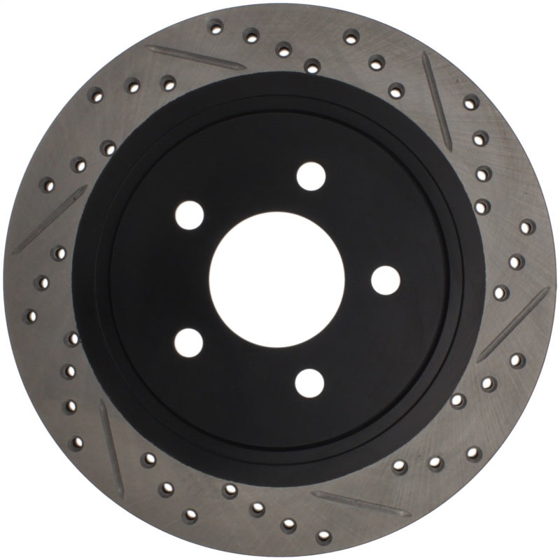 StopTech 05-10 Ford Mustang Slotted & Drilled Left Rear Rotor 127.61087L