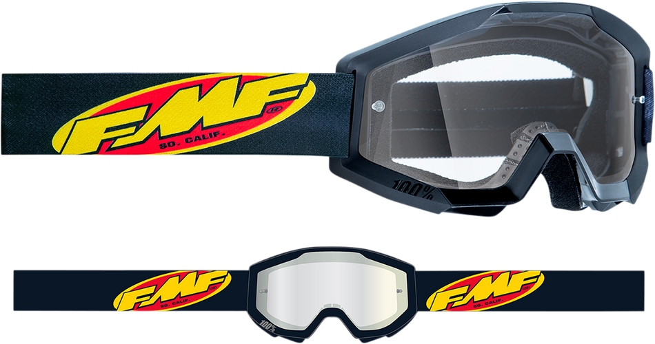 FMF PowerCore Goggles - Core - Black - Clear F-50050-00003 2601-3002