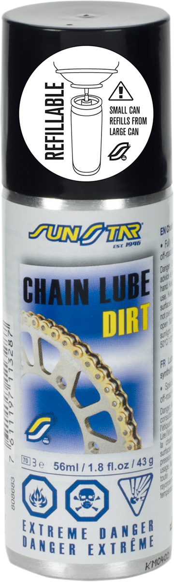 SUNSTAR SPROCKETS Off-Road Chain Lube - 56ml fl oz. - Aerosol SSLUBE-56MX