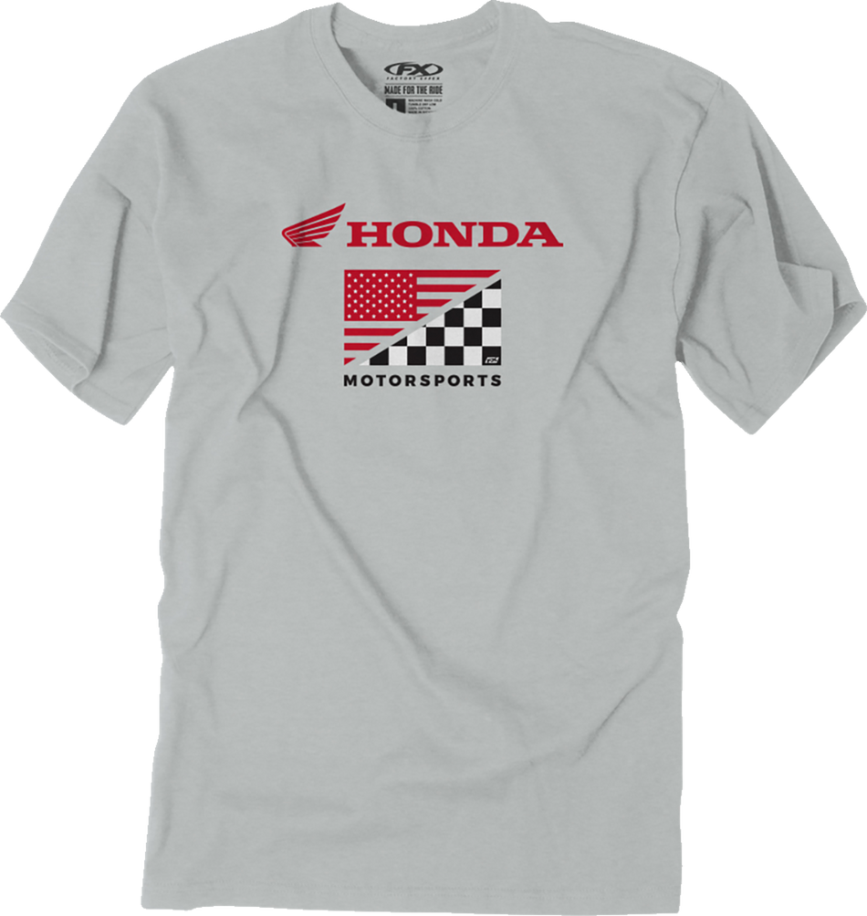 FACTORY EFFEX Honda Flag T-Shirt - Light Gray - 2XL 27-87318