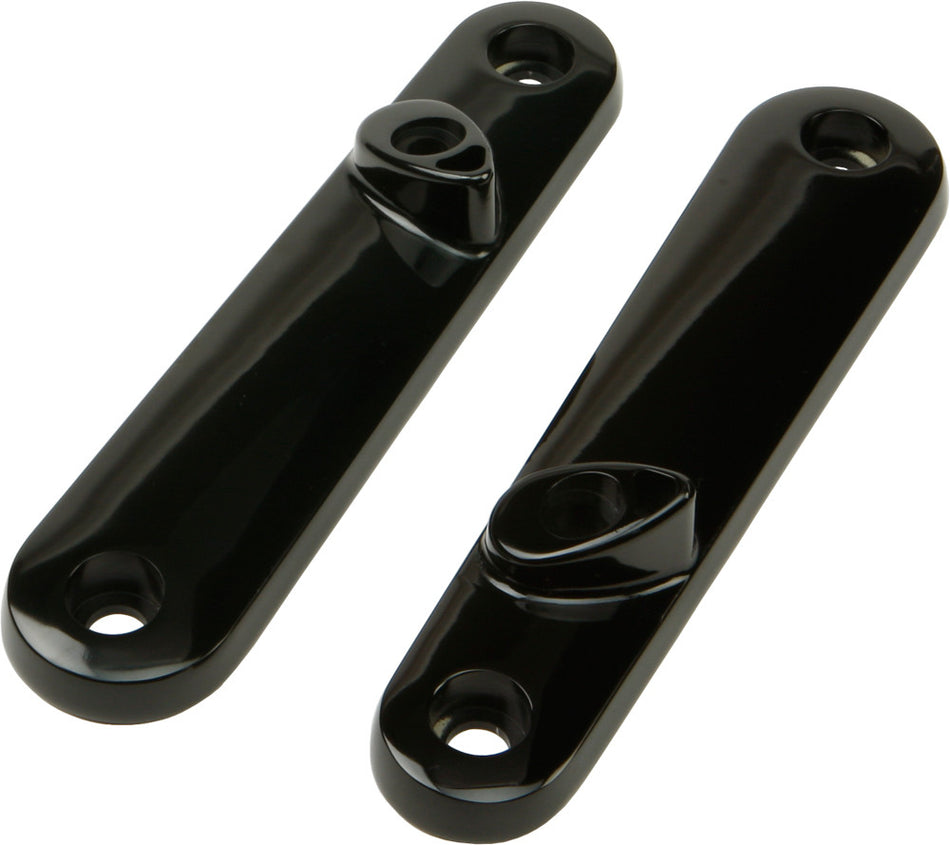 HARDDRIVE Touring Turnsignal Clamps Black 162495