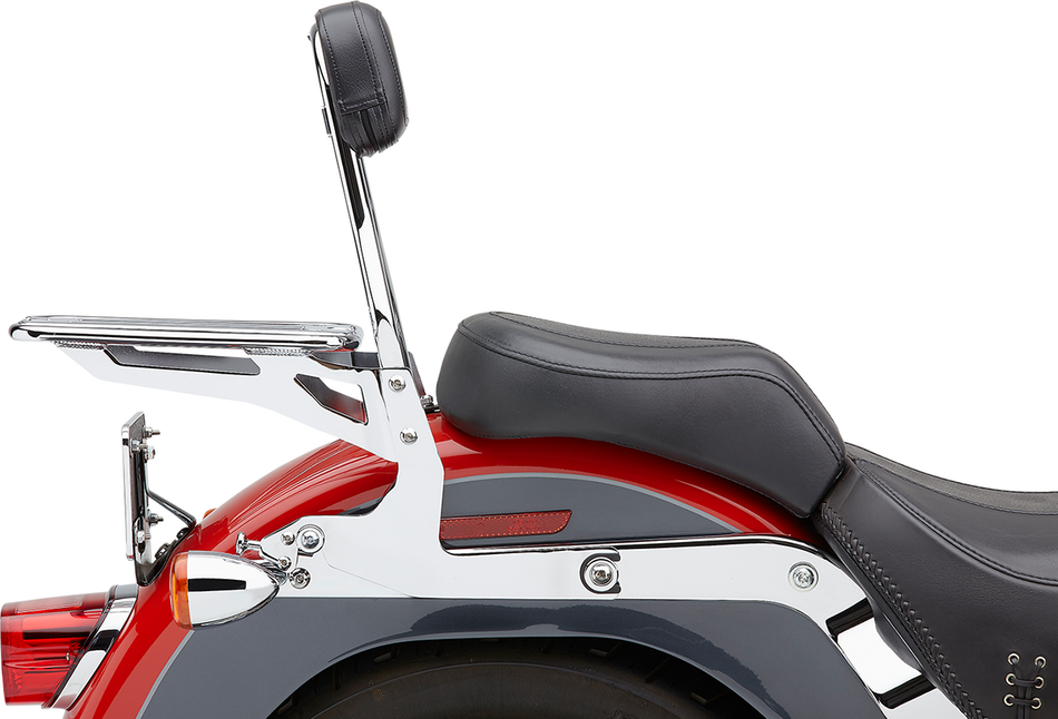 COBRA Backrest Kit - 14" - Chrome - Softail ALSO FITS 00-17 FLSTC 602-2001