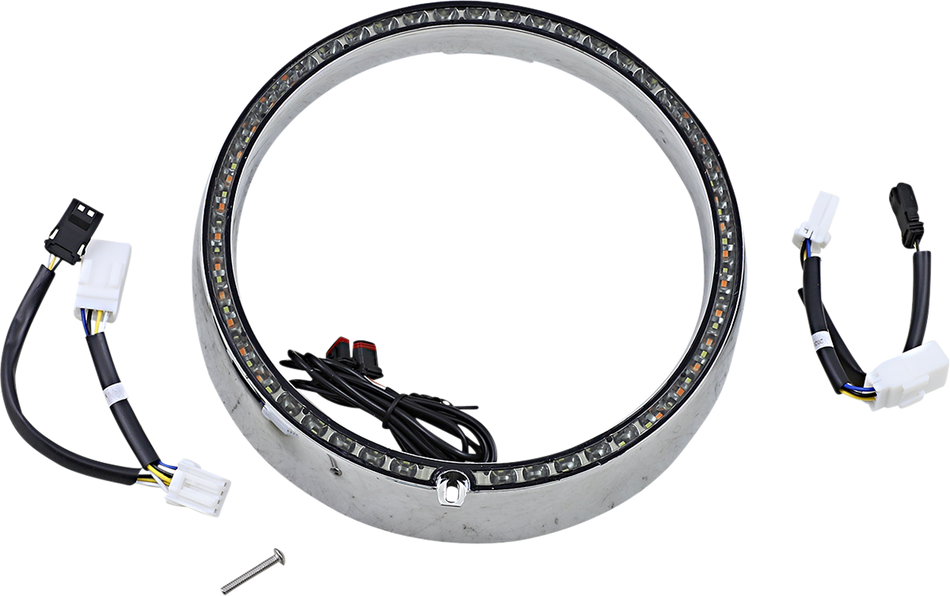 CUSTOM DYNAMICS Sequential Trim Ring - Chrome PB-7TR-SEQ-2C