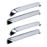 AVS 87-98 Ford F-250 Super Duty Ventshade Front & Rear Window Deflectors 4pc - Stainless 14075