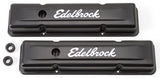 Edelbrock Valve Cover Signature Series Chevrolet 1959-1986 262-400 CI V8 Low Black 4443