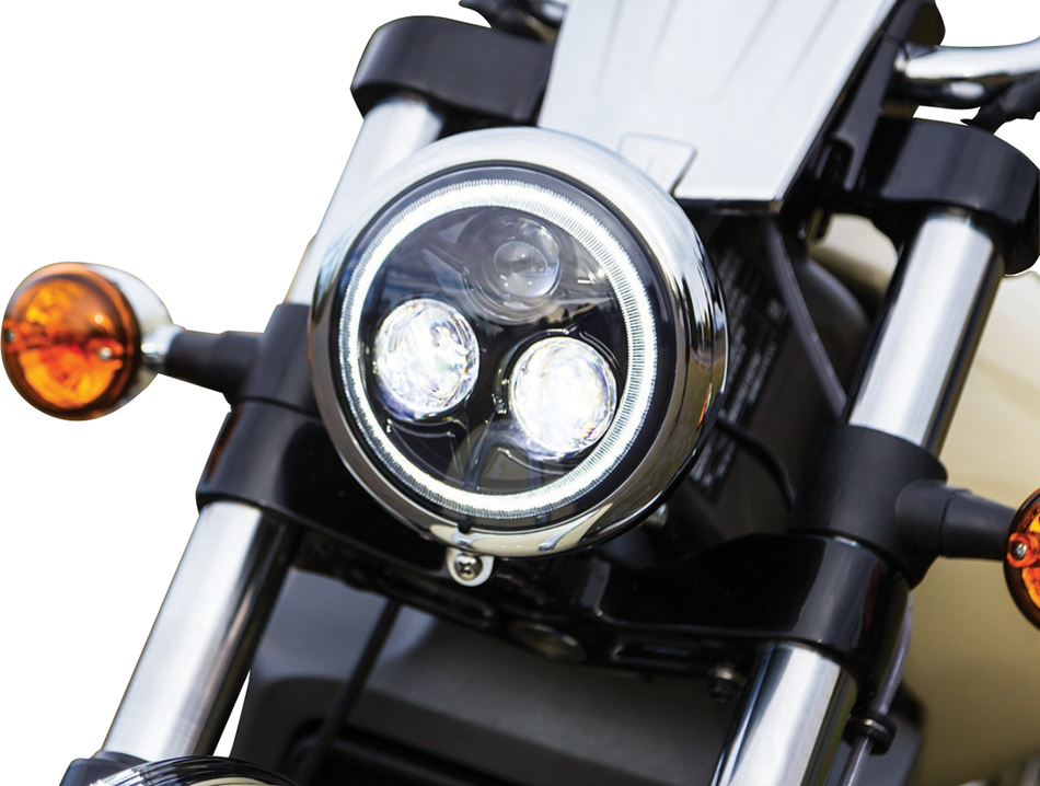 KURYAKYN 5.75" Orbit Vision Headlight with Halo 2462