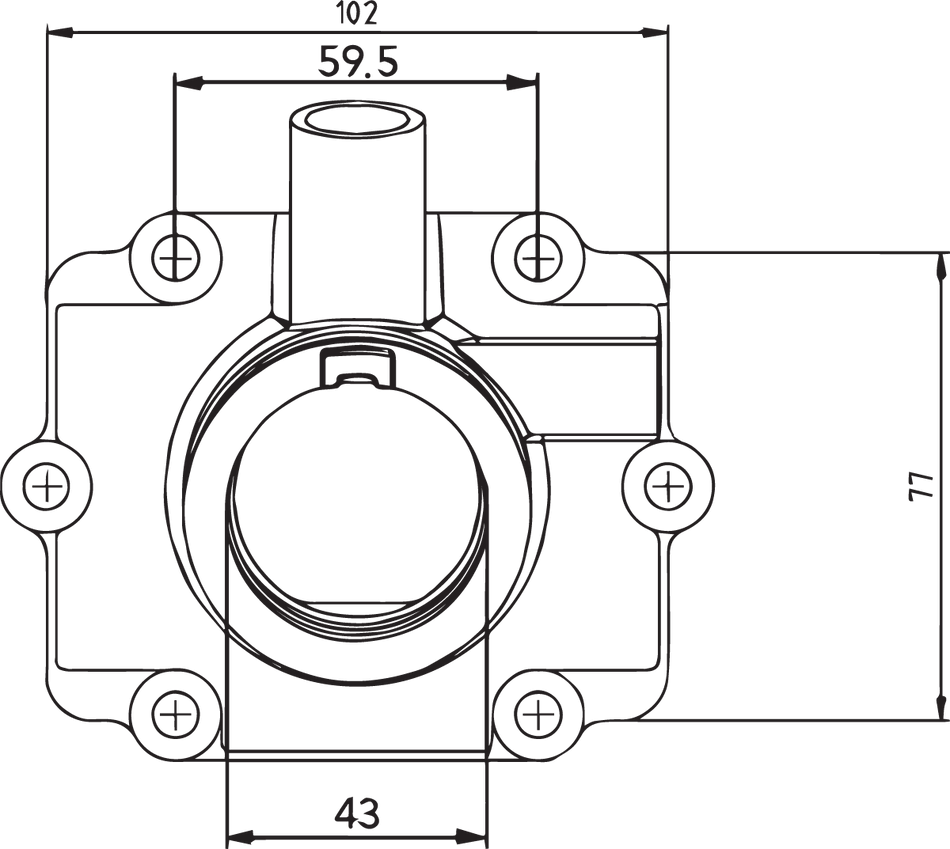 KIMPEX Carburetor Flange - Polaris 301733