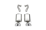 Corsa 06-13 Chevy Corvette C6 Z06 7.0L / 09-13 ZR1 6.2L Polished AxleBack Exhaust w/4.5in Twin Tips 21077