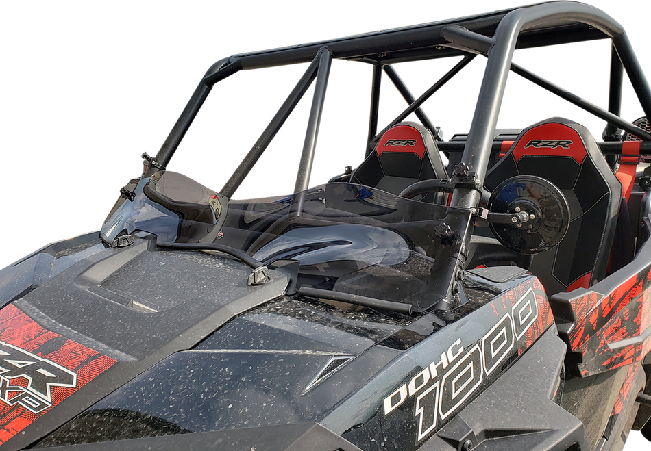 KLOCK WERKS Flare™ Windshield - 6-1/4" - Dark Smoke - RZR KWW-05-0429