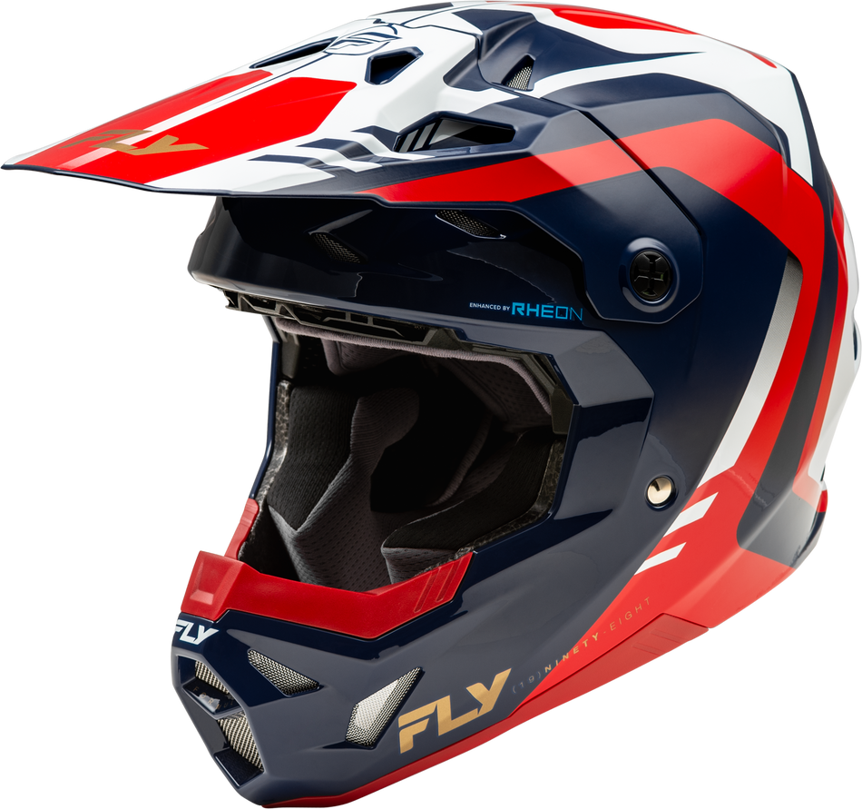 FLY RACING Yth Formula Cp Krypton Helmet Red/White/Navy Yl 73-0037YL