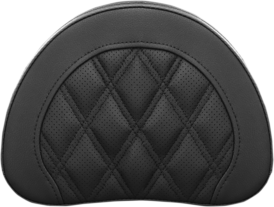 SADDLEMEN Sissy Bar Pad - Lattice Stitched - Black 51344