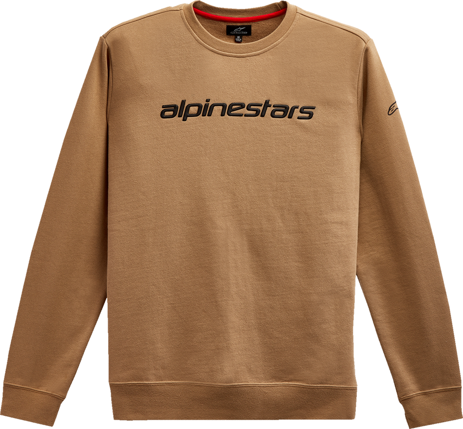 ALPINESTARS Linear Crew Fleece – Sand/Schwarz – Medium 1212513242310M