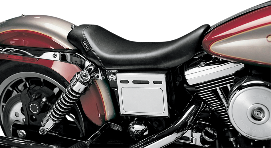 LE PERA Bare Bones Solo Seat - Smooth - Black - Dyna LN-001