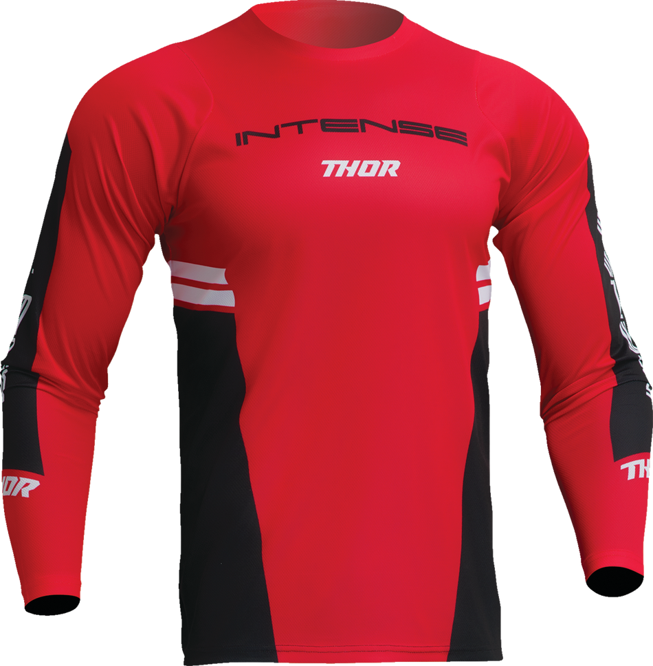 THOR Intense Assist Berm Long-Sleeve Jersey - Red/Black - XL 5020-0232