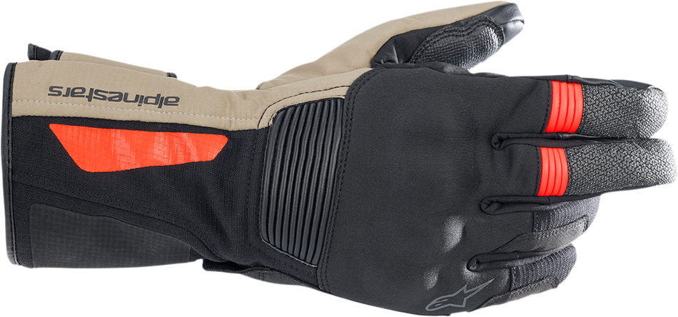 ALPINESTARS Denali Aerogel Drystar® Gloves - Black/Dark Khaki/Fluo Red - Large 3526922-1853-L