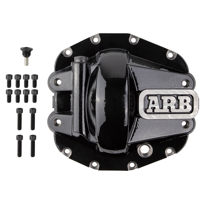 ARB Diff Cover Blk Jeep JL Rubicon Front 0750011B