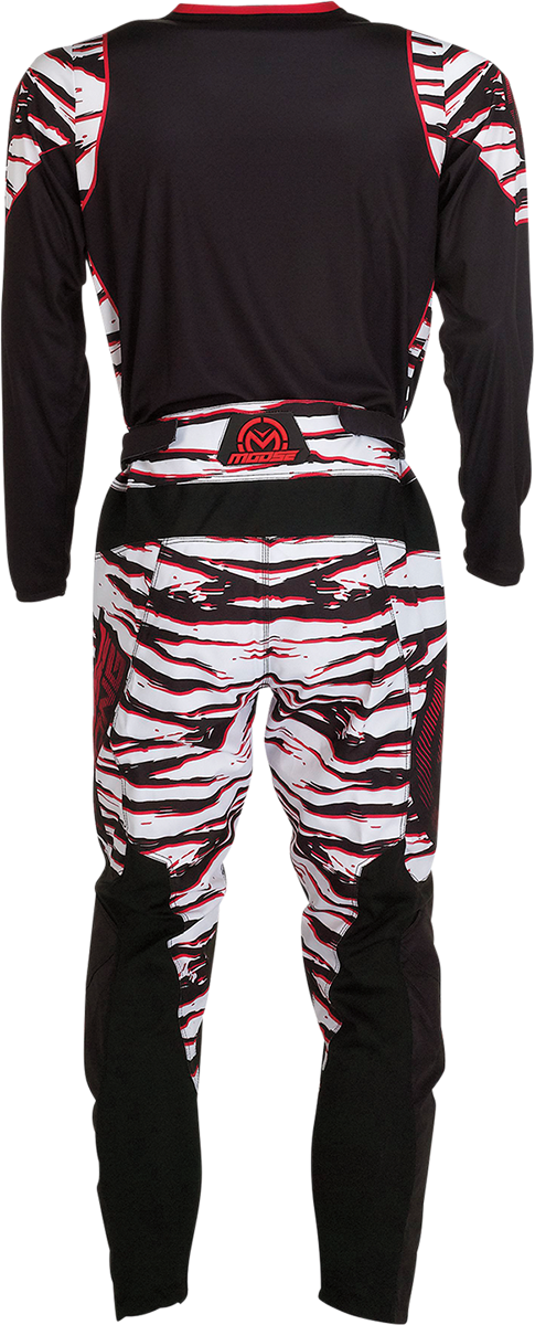 Pantalones clasificatorios MOOSE RACING - Negro/Rojo - 30 2901-10051 