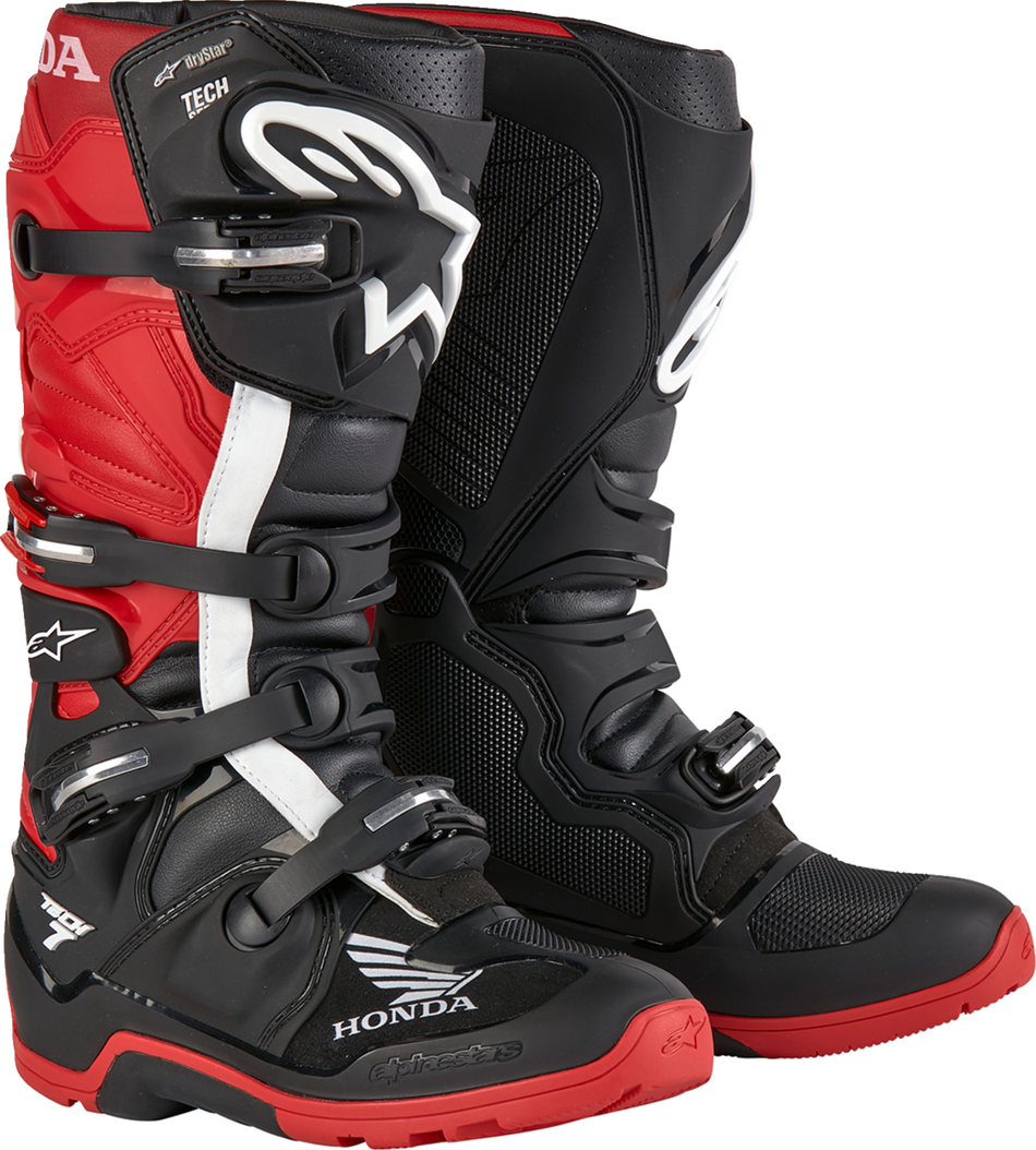 ALPINESTARS Tech 7 Enduro Drystar® Boots - Black/Red - US 8 2012723-1303-8