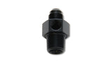 Vibrant -6AN Male to 3/8in NPT Male Union Adapter Fitting w/ 1/8in NPT Port 16496