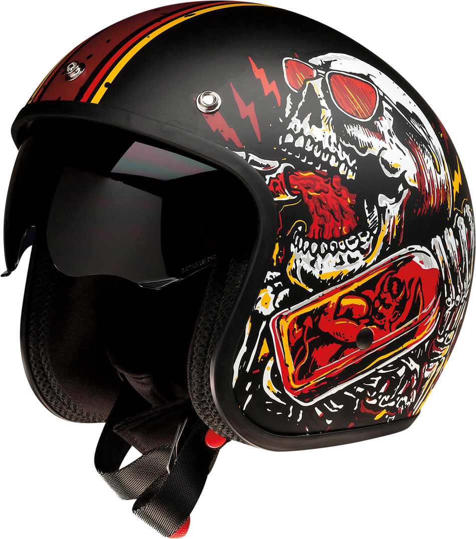 Z1R Saturn Helmet - Devil Made Me - Black/Red - XS 0104-2816