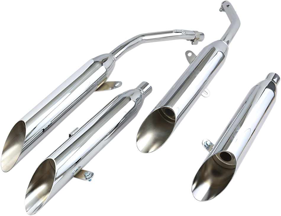 COBRA Chrome Slashcut Mufflers 1164SC